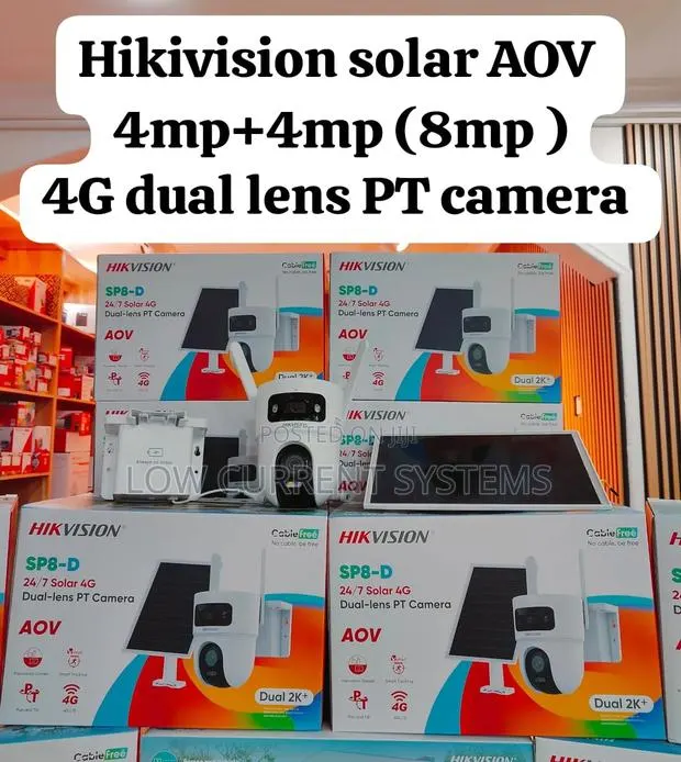 Hikivision 4g Dual Camera Pt Sp8 Solar Camera Aov 4mp · Photo 1