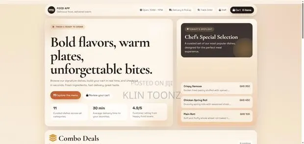 Google Sheets Food Delivery Pos System – No Hosting Needed · Photo 1