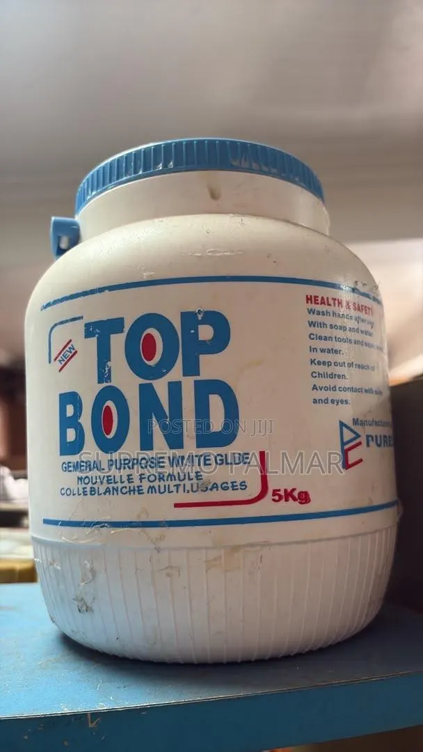 Top Bond White Glue 5kg- Water-Based Adhesive for Wood, Paper Crafts · Photo 1