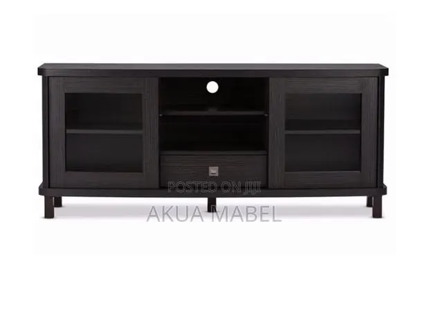 TV Stand/ Cabinet Wood With Sliding Door · Photo 1