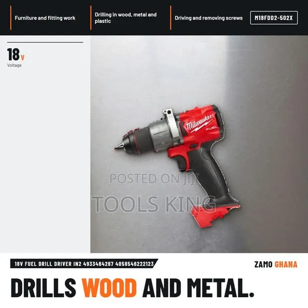18V Fuel Drill Driver In2 - M18fdd2-502x · Photo 1