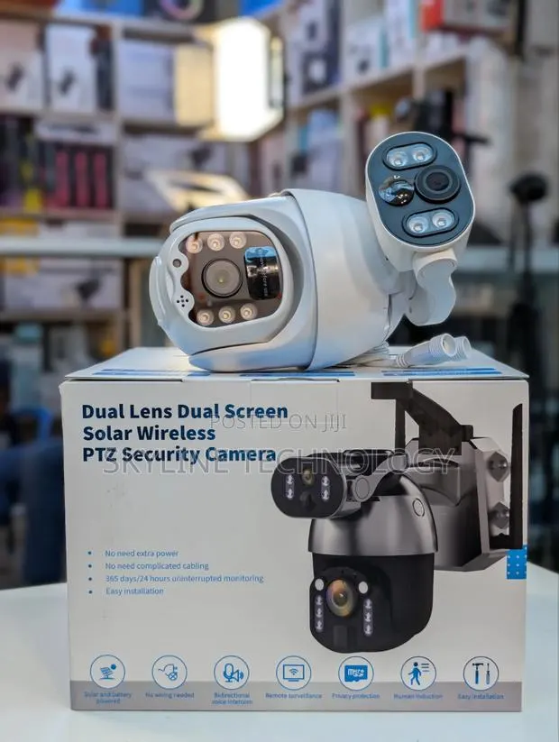4G High Resolution Dual Lems Dual Solar Panels CCTV Camera · Photo 1