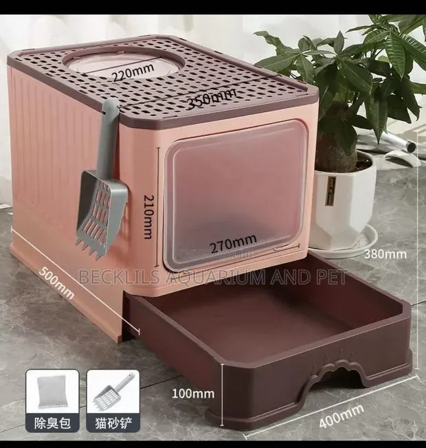Fully Enclosed Large Cat Litter Box · Photo 1