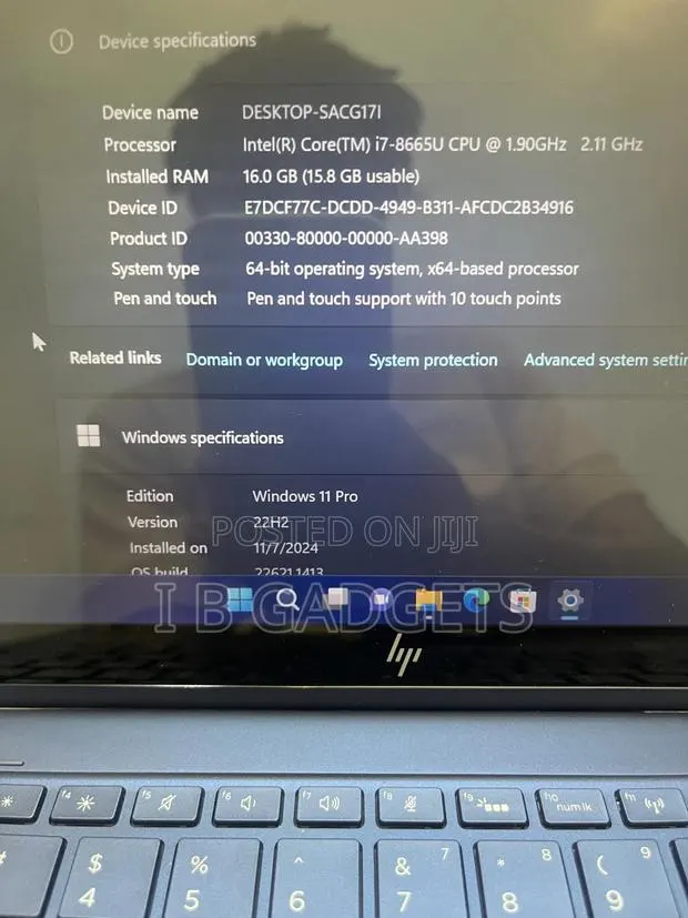 Laptop HP Elite Dragonfly G3 16GB Intel Core I7 SSD 512GB · Photo 1