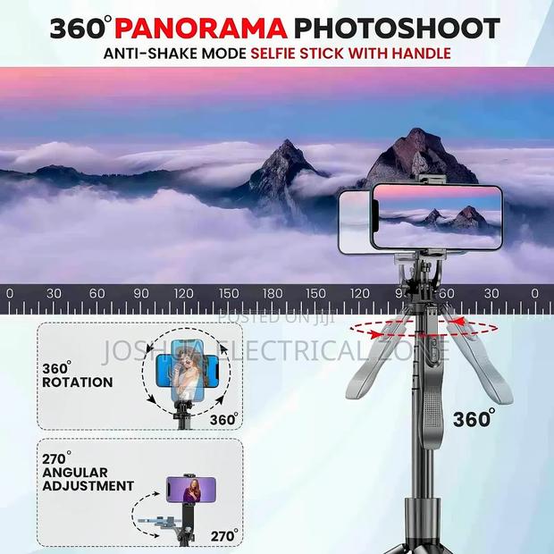 Selfie Stick Tripod 360° Balance Handle. 153cm Long. L16 · Photo 3