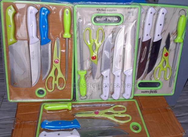 7pcs Knives, Scissors, Peeler and Chopping Board Set · Photo 2