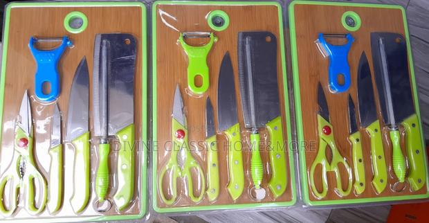 7pcs Knives, Scissors, Peeler and Chopping Board Set · Photo 3