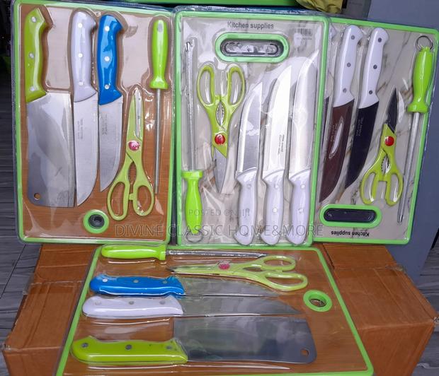 7pcs Knives, Scissors, Peeler and Chopping Board Set · Photo 4
