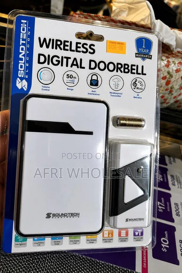 Wireless Waterproof Battery Intelligent Doorbell Remote Control · Photo 1