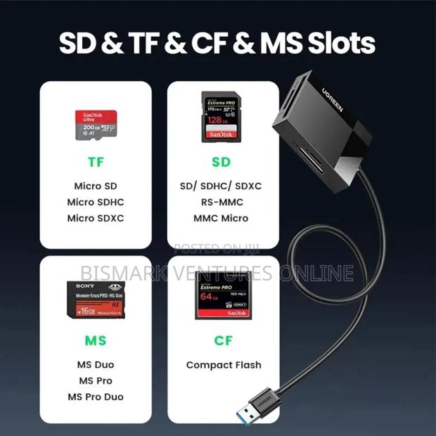 Compact Flash Card Reader 4-in-1 Ugreen · Photo 3