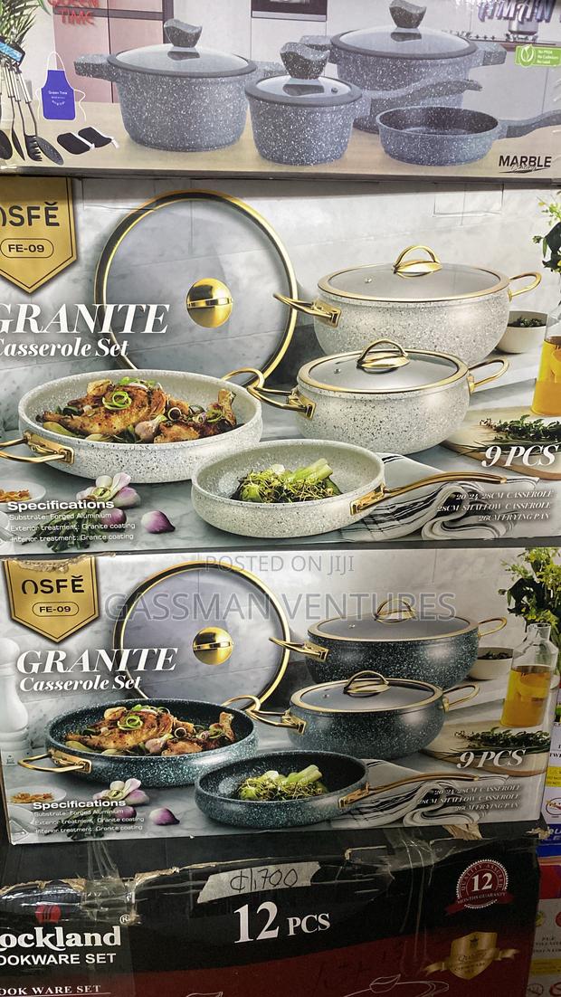 Granite Casserole Set 9cs Cookware · Photo 1