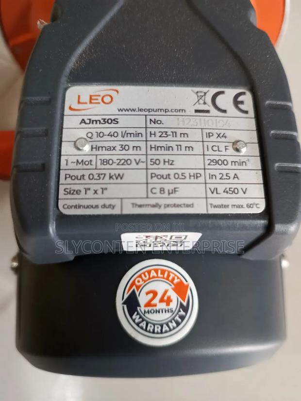 Leo 0.5hp Stainless Water Pump · Photo 2