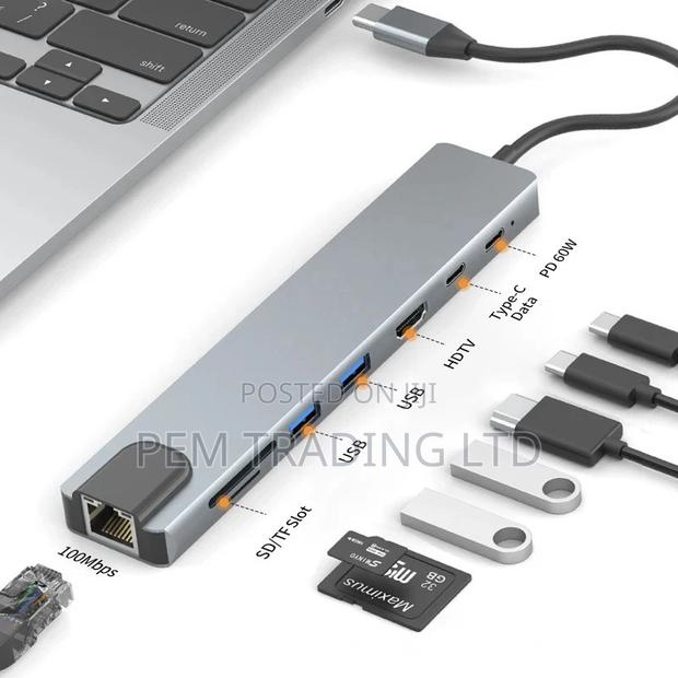 8 in 1 Type C Hub Adapter · Photo 2