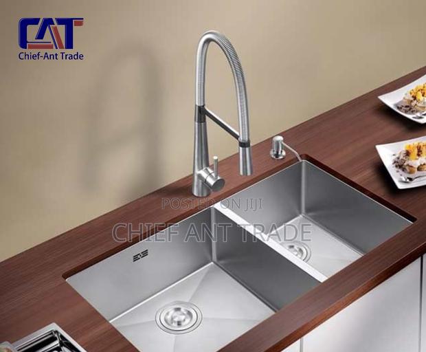 Double Silver Sink + Accessories. 7843 · Photo 3