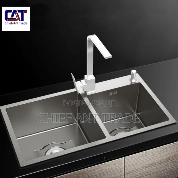 Double Silver Sink + Accessories. 7843 · Photo 4