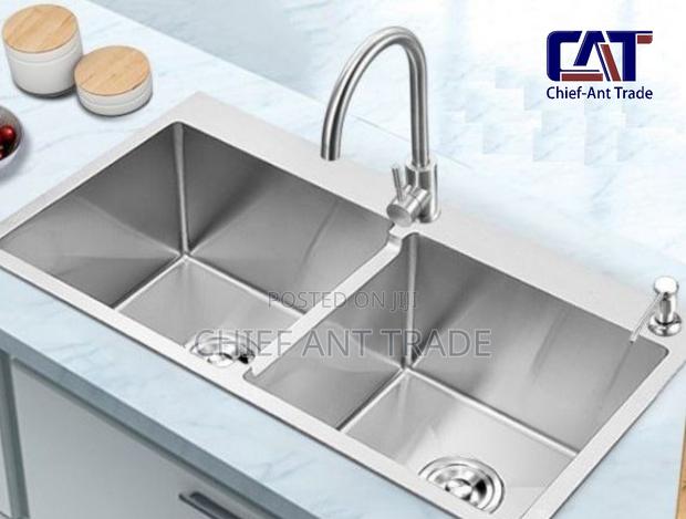 Double Silver Sink + Accessories. 7843 · Photo 5