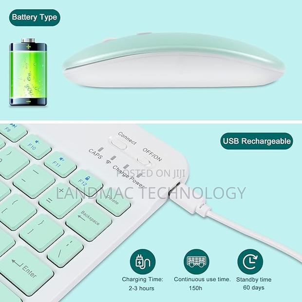 Mini Bluetooth Keyboard And Mouse For iPad, Tablets, Android · Photo 3