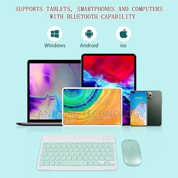 Mini Bluetooth Keyboard And Mouse For iPad, Tablets, Android · Photo 1