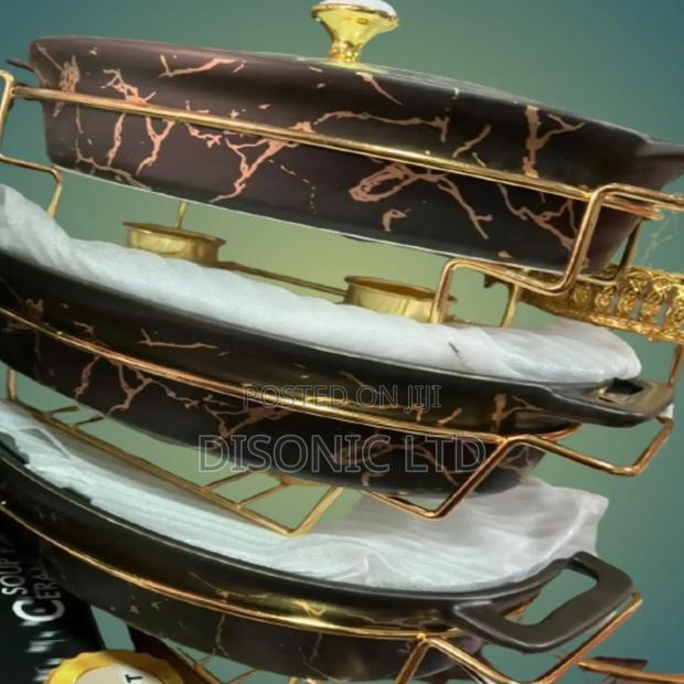3 in 1 Ceramics Chaffing Dishes With Stands · Photo 3