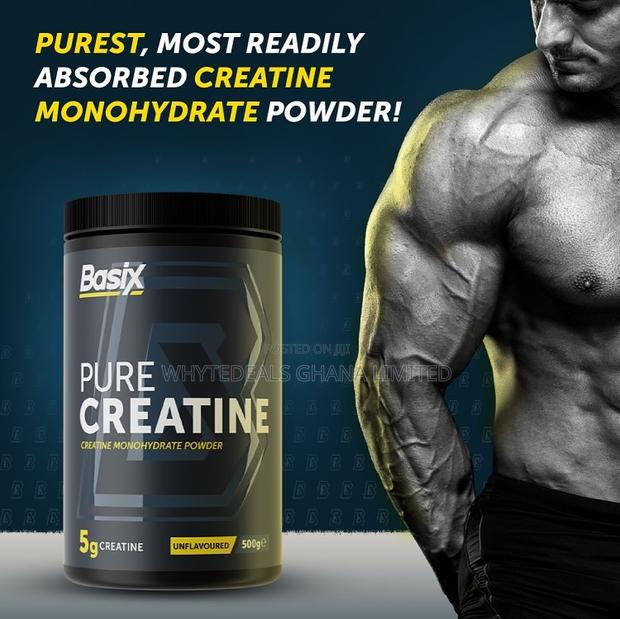 Basix Pure Creatine Monohydrate Powder_builds Muscles Faster · Photo 2