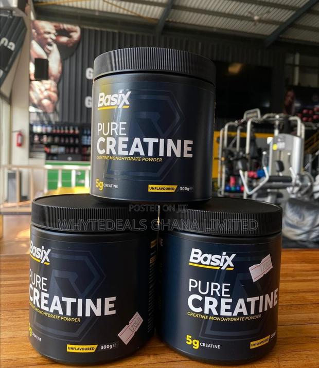 Basix Pure Creatine Monohydrate Powder_builds Muscles Faster · Photo 1