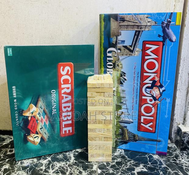 Monopoly, Jenga and Scrabble Games · Photo 1