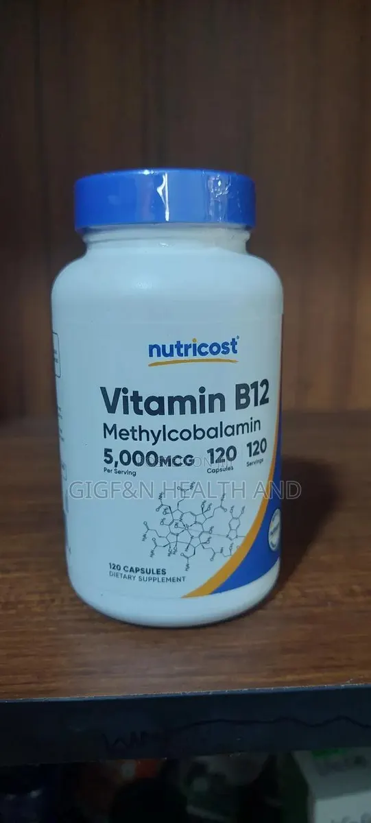 Vitamin B12, 5000 McG, 120 Capsules. (Methylcobalamin) · Photo 1