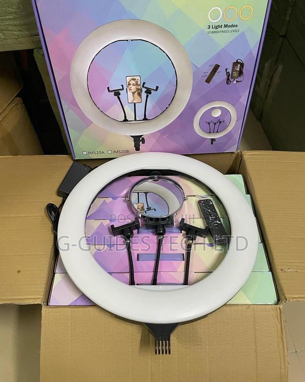 20-Inch Ring Light With Mirror Stand, 20” Ring Fill Light · Photo 1