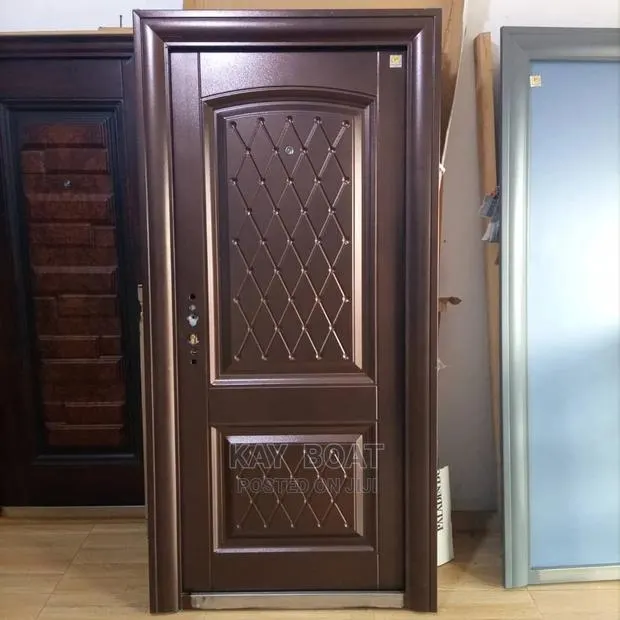 A Stainless Steel Door With All Accessories · Photo 1