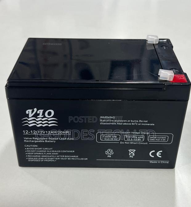12v 12ah Sealed Lead-Acid Battery, Vio 12v 12ah Ups Battery · Photo 3