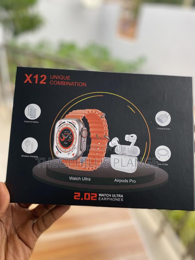 X12 Ultra Unique Smart Watch Set , With Airpods Power Bank · Photo 1