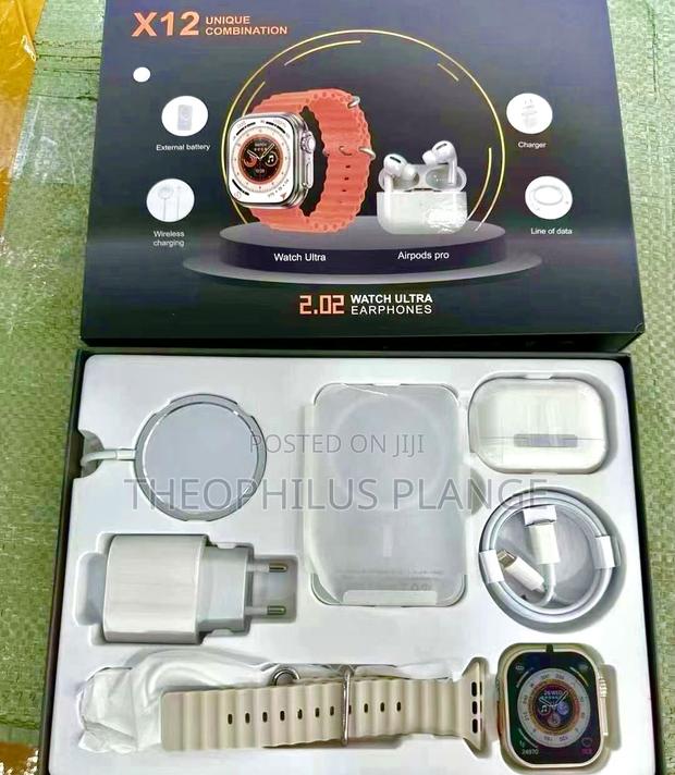 X12 Ultra Unique Smart Watch Set , With Airpods Power Bank · Photo 2