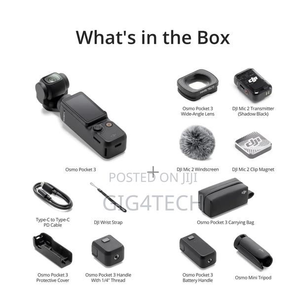 Dji Osmo Pocket 3 Creator Combo Vlogging Kit With Dji Mic 2 Microphone · Photo 3