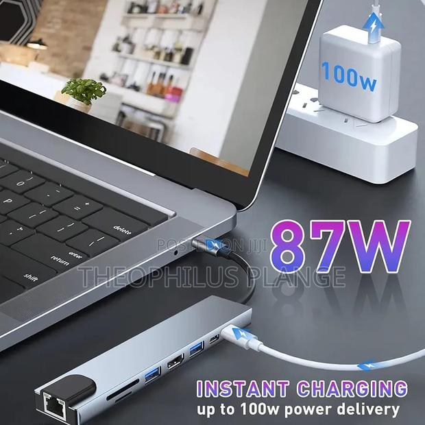 USB C Hub, 8 In 1 Usb Adapter With HDMI · Photo 2