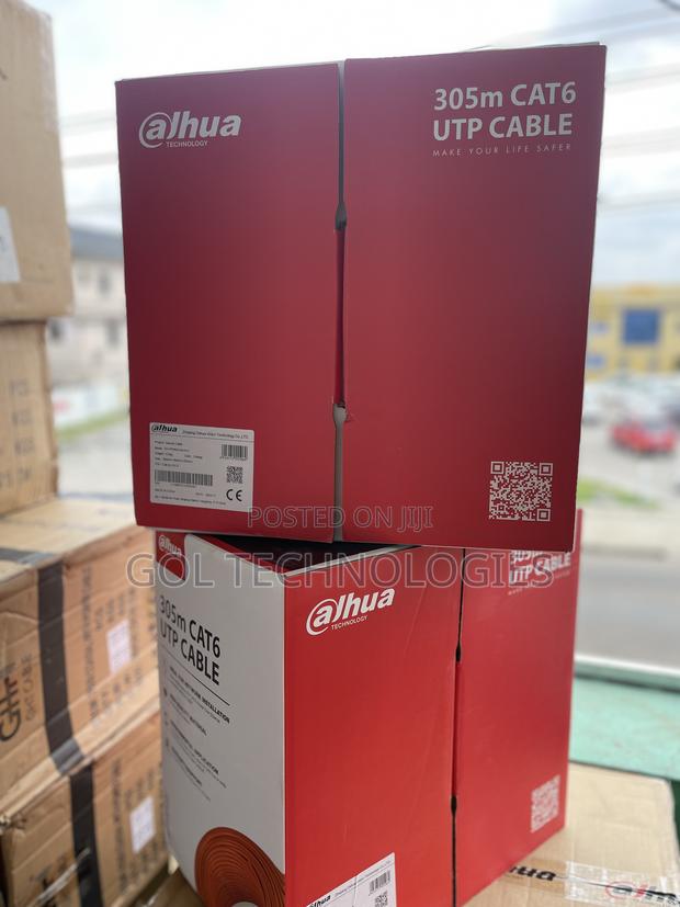 Dahua 305m Cat6 Utp Cable (1000ft) Orange · Photo 2