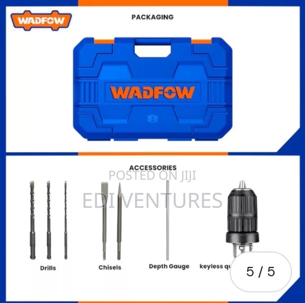 Wadfow 800W Rotary Hammer - Two Chucks Wrh1d26-2 · Photo 3