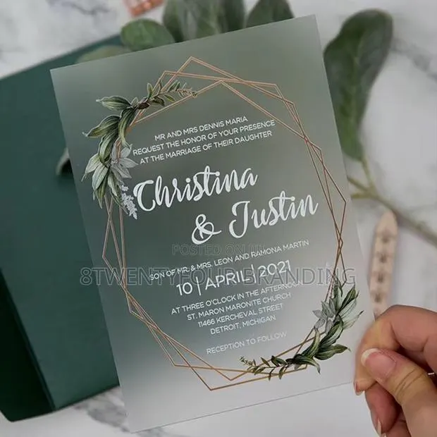 Acrylic Wedding Invitation (Moq: 50pcs) · Photo 2