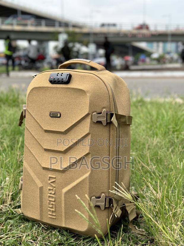 Khaki Traveling Backpack for 15-16 Inches Laptop at Plbagsgh · Photo 3