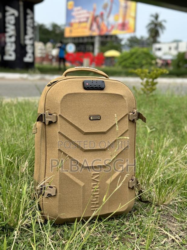 Khaki Traveling Backpack for 15-16 Inches Laptop at Plbagsgh · Photo 1