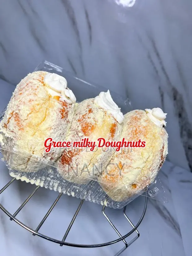 Grace Donut - Milky Cream Donuts- 3 in Box - Fresh in Kasoa New Town · Photo 1