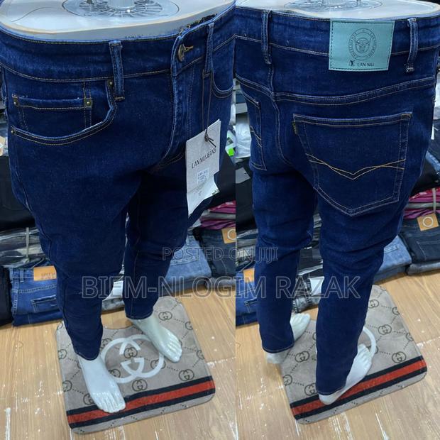 High Quality Plain Blue N Black Jeans Available in Stock · Photo 1
