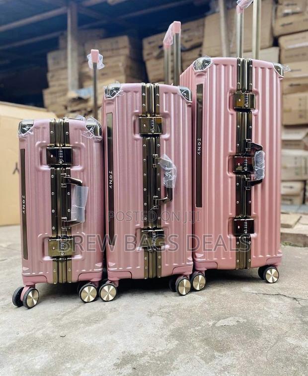 Brand Jony 3set Rosegold Aluminum Trunk Only Locks Suitcase · Photo 1
