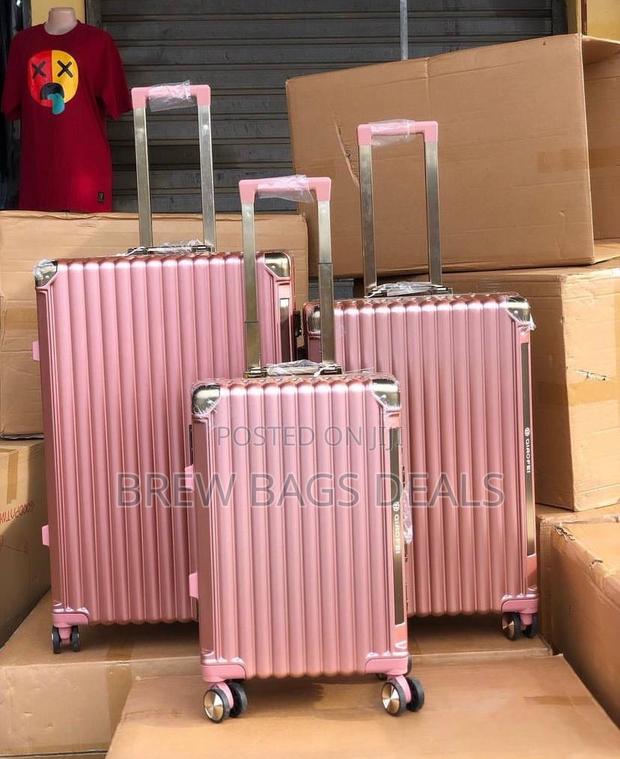 Brand Jony 3set Rosegold Aluminum Trunk Only Locks Suitcase · Photo 3