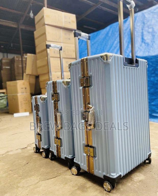 Branded Seablue 3set Purely Locks Aluminum Suitcase Bag · Photo 2