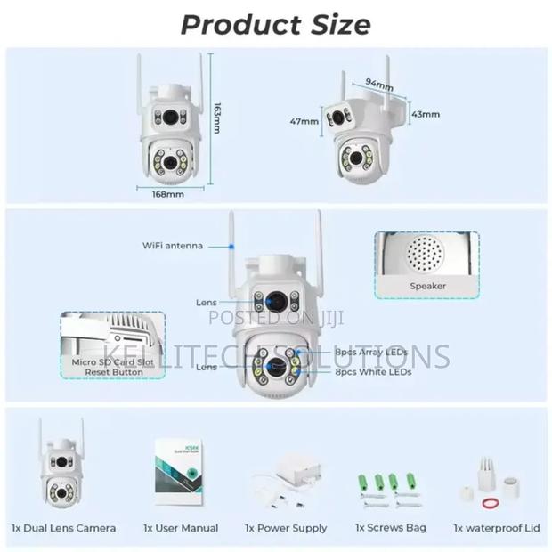 Double Lens 6MP CCTV Camera, Icsee App · Photo 2