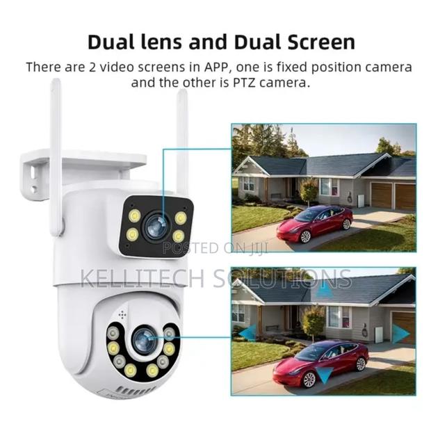 Double Lens 6MP CCTV Camera, Icsee App · Photo 1