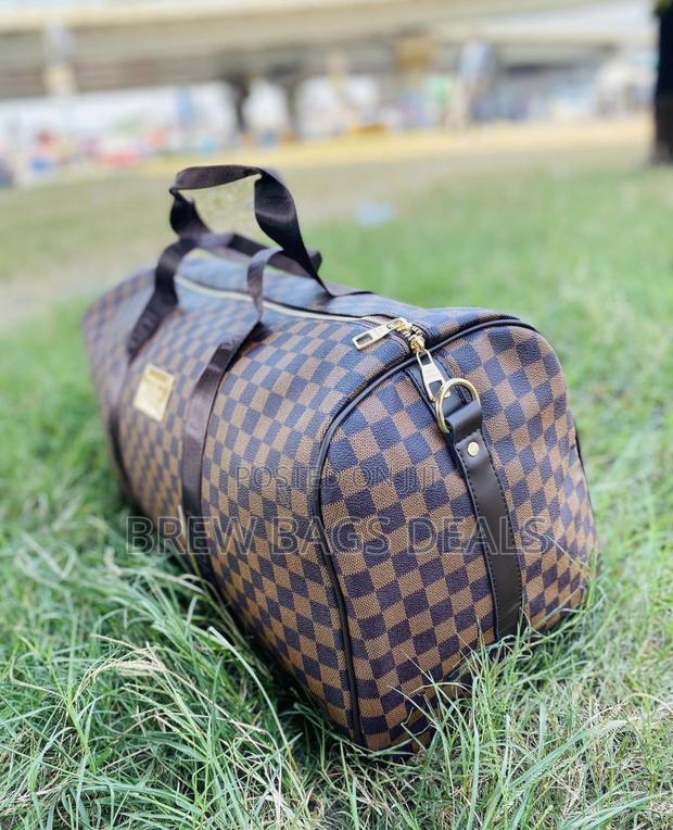 Branded Louis Vuitton Coffee Brown Duffle Traveling Bag · Photo 2