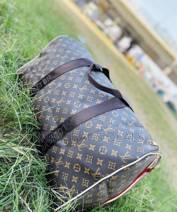 Branded Louis Vuitton Coffee Brown Duffle Traveling Bag · Photo 2