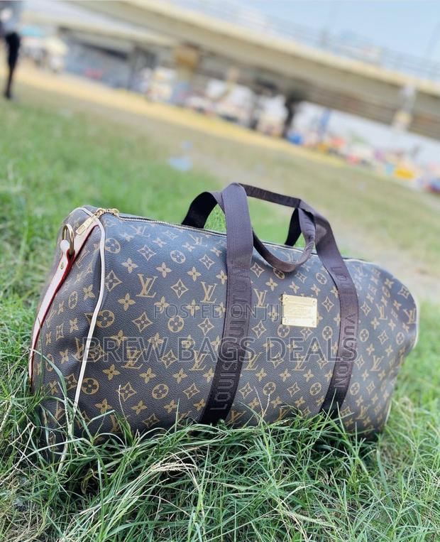 Branded Louis Vuitton Coffee Brown Duffle Traveling Bag · Photo 4