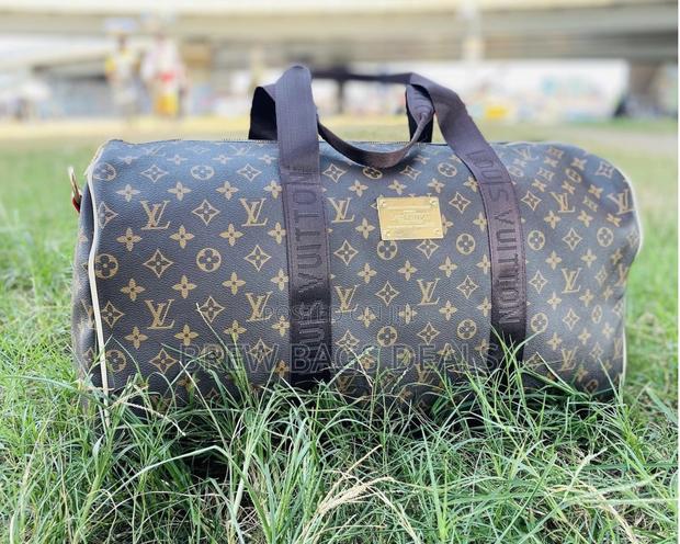 Branded Louis Vuitton Coffee Brown Duffle Traveling Bag · Photo 3